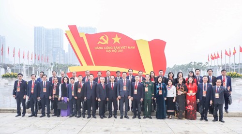 Đoàn đại biểu Đảng bộ thành phố Đà Nẵng tham dự phiên khai mạc Đại hội XIV của Đảng