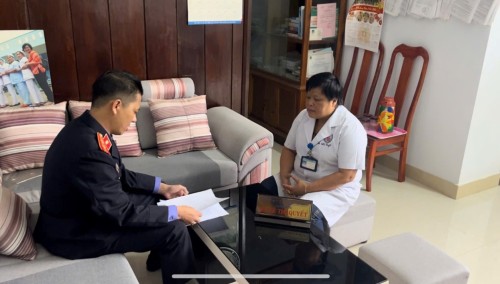 VIỆN KIỂM SÁT NHÂN DÂN KHU VỰC 12 LÀM VIỆC VỚI TRUNG TÂM Y TẾ...