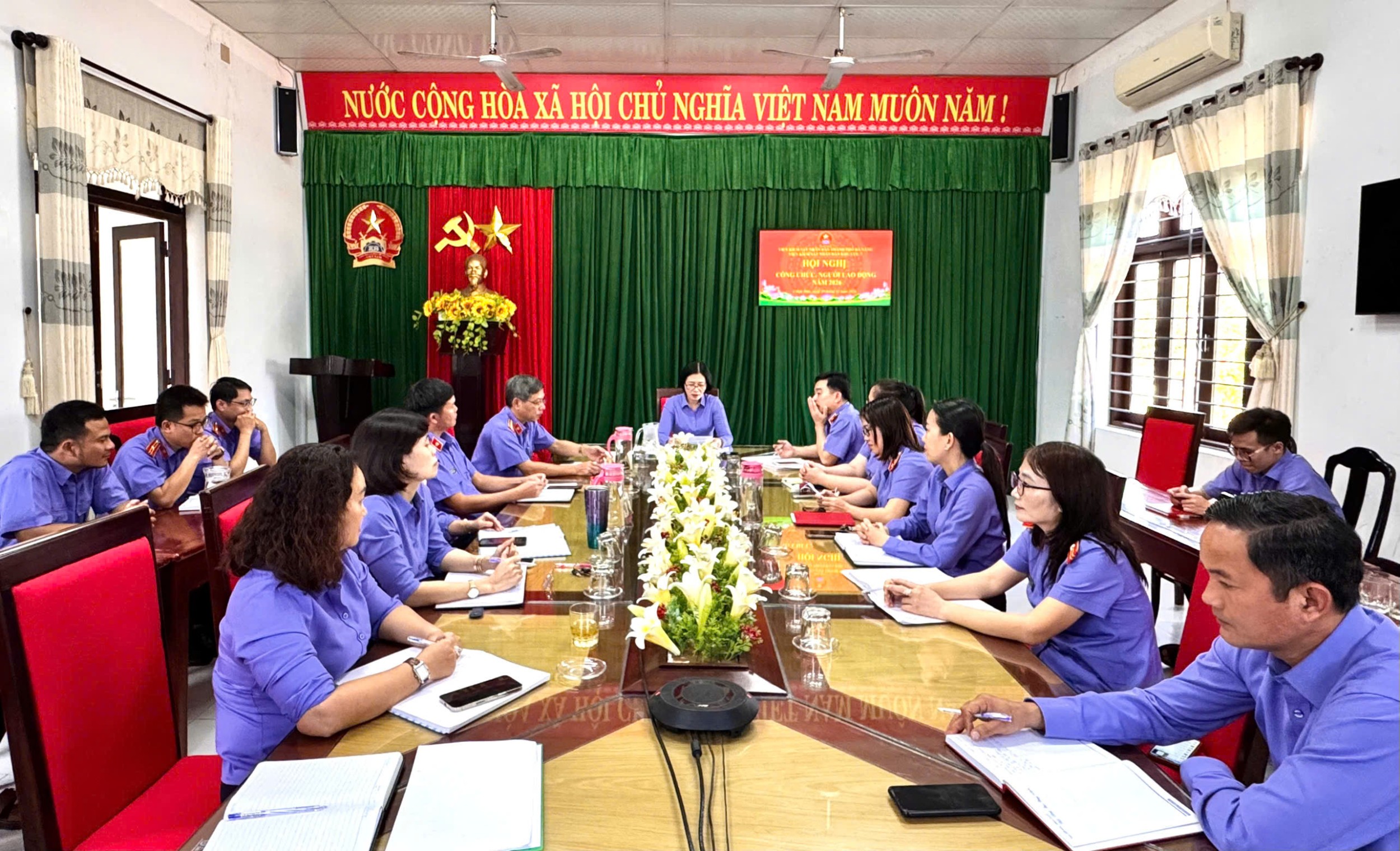 VIỆN KIỂM SÁT NHÂN DÂN KHU VỰC 7 - ĐÀ NẴNG TỔ CHỨC HỘI NGHỊ CÔNG CHỨC, NGƯỜI LAO ĐỘNG NĂM 2026