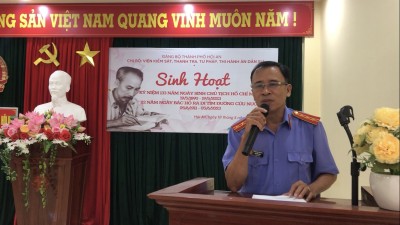 Sinh hoạt tuyên truyền về thân thế, cuộc đời, sự nghiệp vẻ vang  của Chủ tịch Hồ Chí Minh