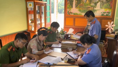 Viện kiểm sát nhân dân huyện Đông Giang trực tiếp kiểm sát công tác thi hành án hình sự tại Cơ quan Thi hành án hình sự  Công an huyện Đông Giang năm 2024