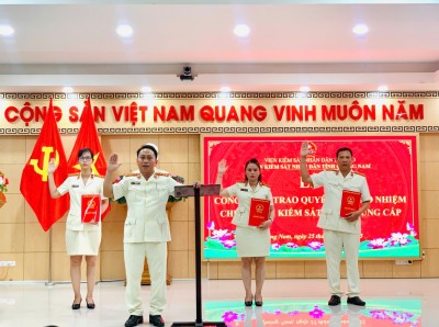 Bổ nhiệm Kiểm sát viên đợt 2 năm 2024