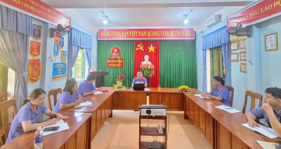 VKSND huyện Nam Trà My tổ chức góp ý Dự thảo Luật sửa đổi, bổ sung Luật Tổ chức VKSND và triển khai Kế hoạch số 101/KH-VKSTC