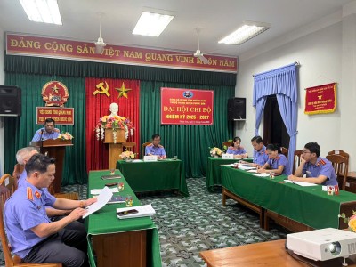 VKSND huyện Phước Sơn tổ chức thành công Đại hội Chi bộ  nhiệm kỳ 2025-2027