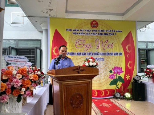 VKSND Khu vực 8 tổ chức Lễ kỷ niệm 65 năm Ngày truyền thống ngành Kiểm sát nhân dân và thăm hỏi, tri ân nguyên lãnh đạo đơn vị qua các thời kỳ