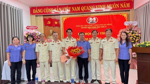 Đại hội Chi bộ VKSND Khu vực 4, TP Đà Nẵng lần thứ I, nhiệm kỳ 2025 - 2030 thành công tốt đẹp
