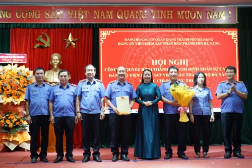Đảng ủy VKSND thành phố Đà Nẵng tổ chức Hội nghị công bố quyết định thành lập tổ chức đảng, chỉ định nhân sự cấp ủy Đảng bộ VKSND thành phố và các chi bộ trực thuộc