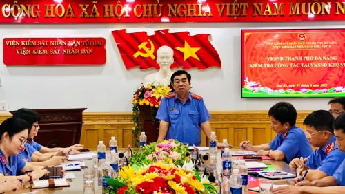 VKSND thành phố Đà Nẵng đến thăm và làm việc với VKSND Khu vực 5