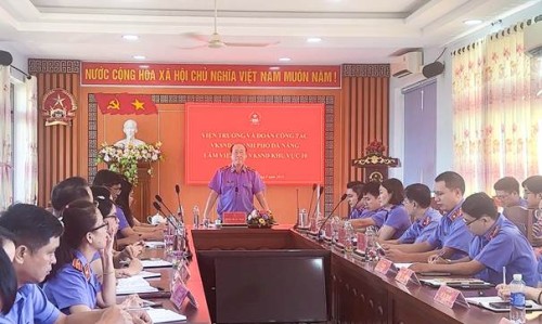 Đoàn công tác Viện kiểm sát nhân dân thành phố Đà Nẵng thăm và làm việc với Viện kiểm sát nhân dân khu vực 10