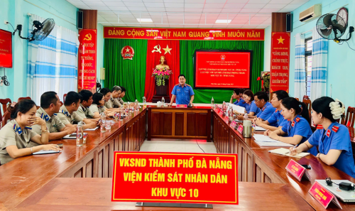 Viện kiểm sát nhân dân khu vực 10 làm việc cùng Phòng thi hành án dân sự khu vực 10