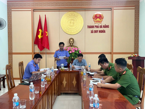 VKSND khu vực 10 tiến hành trực tiếp kiểm sát thi hành án hình sự tại Uỷ ban nhân dân 14 xã, phường trong phạm vi thẩm quyền theo lãnh thổ.