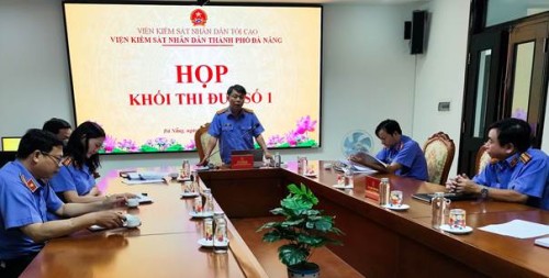 Khối thi đua số 1, VKSND thành phố Đà Nẵng: Họp xét thi đua, khen thưởng năm 2025 và ký kết giao ước thi đua năm 2026