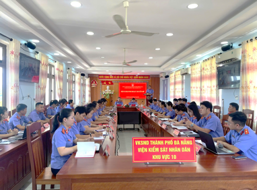 Chi bộ Viện kiểm sát nhân dân Khu vực 10 - Đà Nẵng tổ chức Hội nghị sinh hoạt chuyên đề