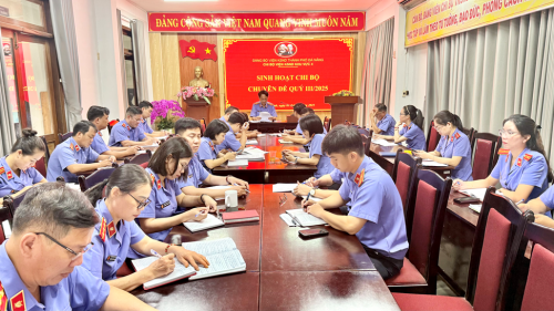 Chi bộ VKSND khu vực 4 - Đà Nẵng sinh hoạt chuyên đề Quý III/2025