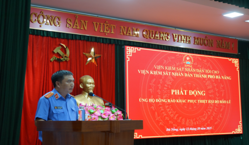 VKSND Đà Nẵng phát động kêu gọi ủng hộ sau thiệt hại nặng nề của bão Bualoi (số 10) và Matmo (số 11)