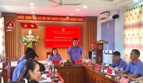 Viện kiểm sát nhân dân khu vực 10 – Đà Nẵng: Đánh giá rút kinh nghiệm trong công tác dân sự năm 2025