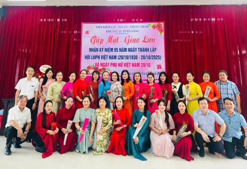 Viện kiểm sát nhân dân khu vực 11 phối hợp cùng Toà án và Phòng Thi hành án dân sự tổ chức giao lưu gặp mặt nhân kỷ niệm 95 năm ngày thành lập Hội liên hiệp phụ nữ Việt Nam