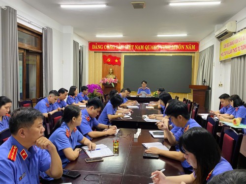 Viện KSND khu vực 4 - Tổ chức họp triển khai công tác năm 2026