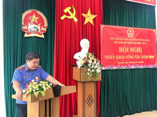 Viện kiểm sát nhân dân Khu vực 9 - Đà Nẵng tổ chức Hội nghị triển khai công tác kiểm sát năm 2026