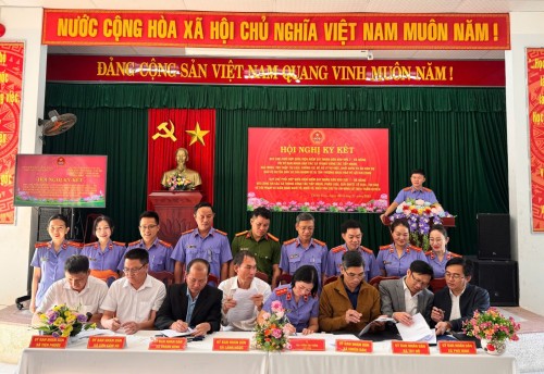 Ký kết quy chế phối hợp trong công tác thi hành án phạt tù giữa  Viện kiểm sát nhân dân thành phố Đà Nẵng và Trại giam An Điềm