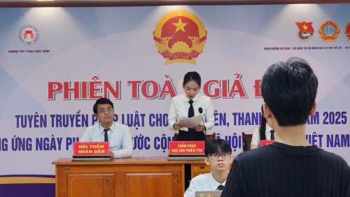 Chi đoàn VKSND khu vực 1 - Đà Nẵng phối hợp tổ chức phiên tòa giả định hưởng ứng ngày Pháp luật Việt Nam