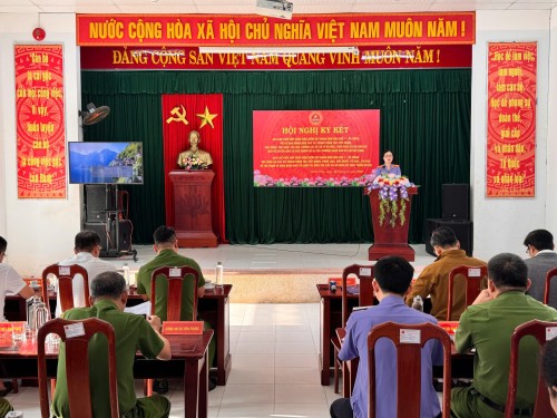 Viện kiểm sát nhân dân Khu vực 7 - Đà Nẵng ký kết Quy chế phối hợp  với Uỷ ban nhân dân và Công an các xã trên địa bàn