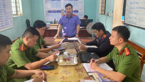 VKSND khu vực 11 tiến hành trực tiếp kiểm sát tại Phân trại tạm giam Đại Lộc thuộc Trại tạm giam số 2 Công an thành phố Đà Nẵng