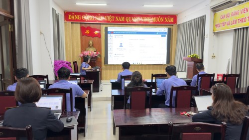 VKSND khu vực 4 tổ chức tập huấn sử dụng nền tảng quản lý án hình sự