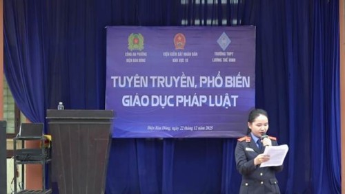 VKSND khu vực 10 tuyên truyền pháp luật về tội “Gây rối trật tự công cộng”