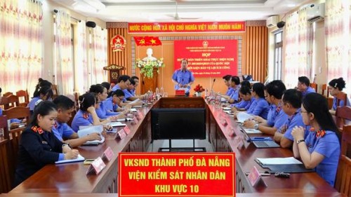 Viện kiểm sát nhân dân thành phố Đà Nẵng hướng dẫn triển khai thực hiện Nghị quyết số 205/2025/QH15 của Quốc hội tại Viện kiểm sát nhân dân khu vực 10