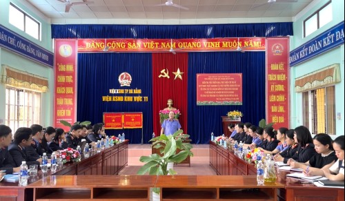 VKSND thành phố Đà Nẵng kiểm tra việc triển khai thực hiện kế hoạch công tác năm 2026 tại VKSND khu vực 11