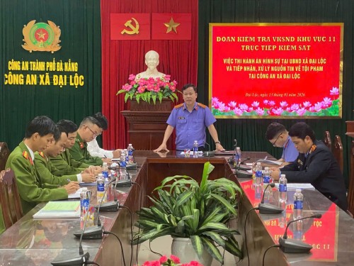 Viện kiểm sát nhân dân khu vực 11 tiến hành trực tiếp kiểm sát  thi hành án hình sự tại cộng đồng