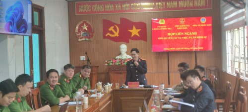 Viện kiểm sát nhân dân Khu vực 6 chủ trì tổ chức họp liên ngành với Cơ quan Cảnh sát điều tra Công an thành phố Đà Nẵng và Tòa án nhân dân Khu vực 6