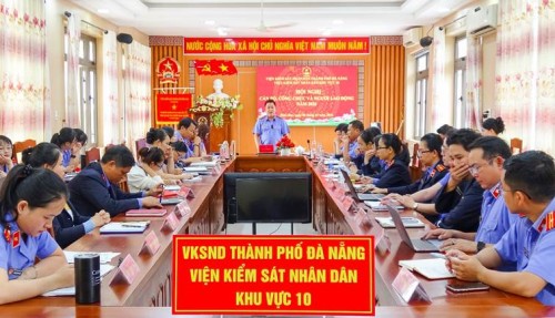 VKSND khu vực 10 – Đà Nẵng tổ chức Hội nghị cán bộ, công chức và người lao động năm 2026