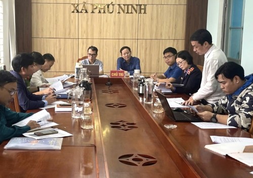 Lãnh đạo Viện kiểm sát nhân dân Khu vực 7 - Đà Nẵng dự họp Tổ công tác nội chính Đảng thuộc Đảng ủy các xã Phú Ninh và Chiên Đàn