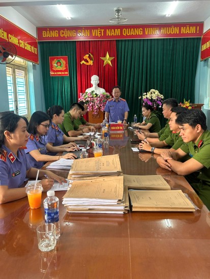 toàn cảnh buổi kiểm sát