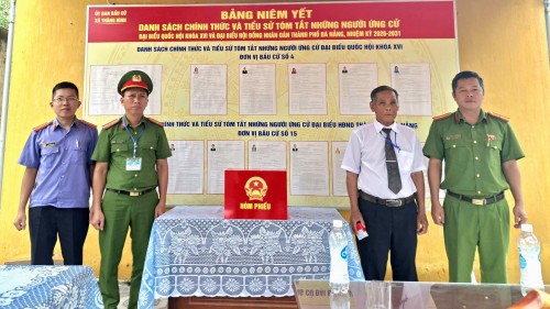 Viện kiểm sát nhân dân Khu vực 6, thành phố Đà Nẵng trực tiếp kiểm sát  công tác bầu cử tại Phân trại tạm giam Thăng Bình