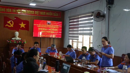 Chi bộ Viện kiểm sát nhân dân Khu vực 6 – Đà Nẵng tổ chức sinh hoạt chuyên đề quý I năm 2026: “Biện pháp nâng cao chất lượng công tác lưu trữ tại Viện kiểm sát nhân dân khu vực 6”