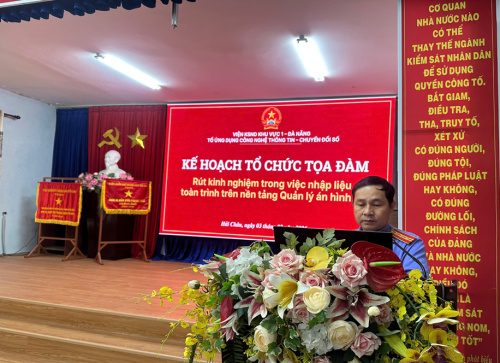 VKSND khu vực 1 tổ chức “Tọa đàm rút kinh nghiệm