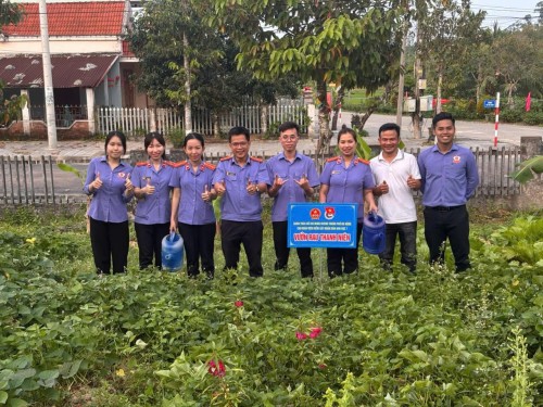 CHI ĐOÀN VKSND KHU VỰC 7- ĐÀ NẴNG TRIỂN KHAI MÔ HÌNH “VƯỜN RAU THANH NIÊN”