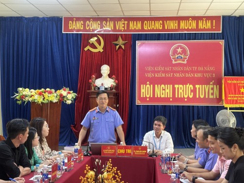 Viện Kiểm sát nhân dân khu vực 3 – Đà Nẵng phối hợp thực hiện chương trình trao đổi kinh nghiệm và nghiên cứu thực tế của Trường Chính trị Nguyễn Chí Thanh thuộc Thành uỷ Huế.