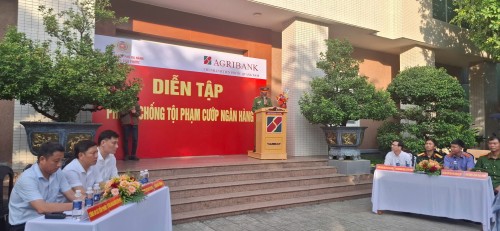 Viện kiểm sát nhân dân Khu vực 7 -  Đà Nẵng tham gia diễn tập phòng, chống tội phạm cướp ngân hàng