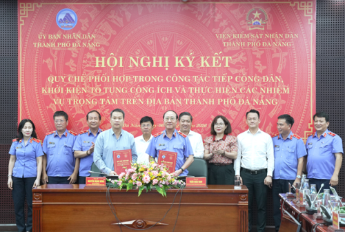 Ủy ban nhân dân thành phố Đà Nẵng và Viện kiểm sát nhân dân thành phố Đà Nẵng tổ chức thành công Hội nghị ký kết Quy chế phối hợp