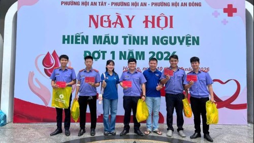 Tuổi trẻ Viện kiểm sát nhân dân khu vực 10 – Đà Nẵng tích cực tham gia Ngày hội Hiến máu tình nguyện năm 2026