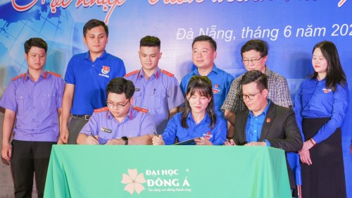 Chi đoàn Viện kiểm sát nhân dân khu vực 10, Đoàn phường Hội An Tây và Đoàn Trường Đại học Đông Á xây dựng mối quan hệ kết nghĩa