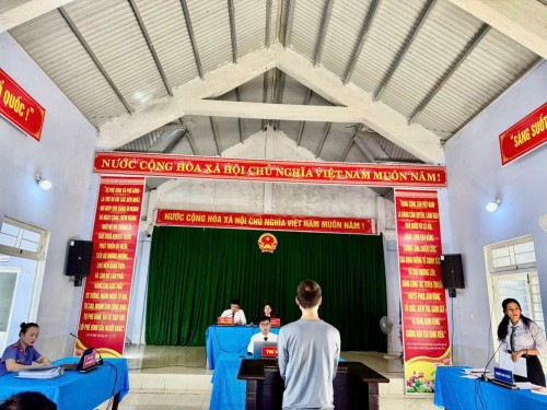 VIỆN KIỂM SÁT NHÂN DÂN KHU VỰC 11 THAM GIA PHIÊN TÒA XÉT XỬ LƯU ĐỘNG PHỤC VỤ CÔNG TÁC TUYÊN TRUYỀN, PHỔ BIẾN PHÁP LUẬT