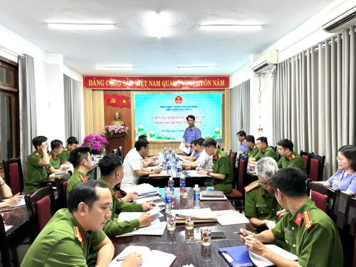 Viện kiểm sát nhân dân khu vực 4 - Đà Nẵng tổ chức họp liên ngành hai cấp giải quyết các vụ việc, vụ án hình sự phức tạp, vướng mắc