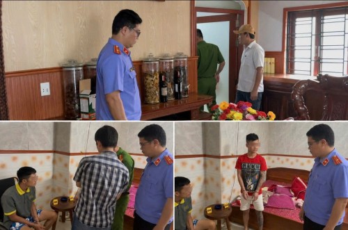 Kiểm sát viên Viện KSND khu vực 11 tham gia kiểm sát việc khám xét khẩn cấp đối với vụ việc có dấu hiệu tổ chức sử dụng trái phép chất ma túy