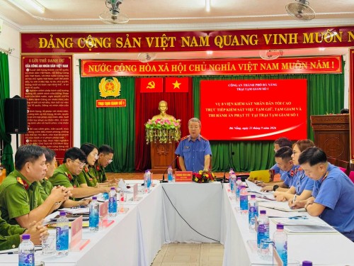 VỤ 8 VIỆN KIỂM SÁT NHÂN DÂN TỐI CAO CHỦ TRÌ, PHỐI HỢP TRỰC TIẾP KIỂM SÁT CÔNG TÁC TẠI TRẠI TẠM GIAM SỐ 1 – CÔNG AN THÀNH PHỐ ĐÀ NẴNG