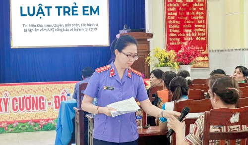 VKSND Khu vực 10 - Đà Nẵng hỗ trợ tuyên truyền pháp luật tại xã Gò Nổi